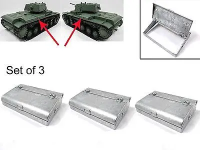 Mato 1/16 RC German KV-1 Tank Metal Storage Box (Set of 3PCS) MT143 TH00834