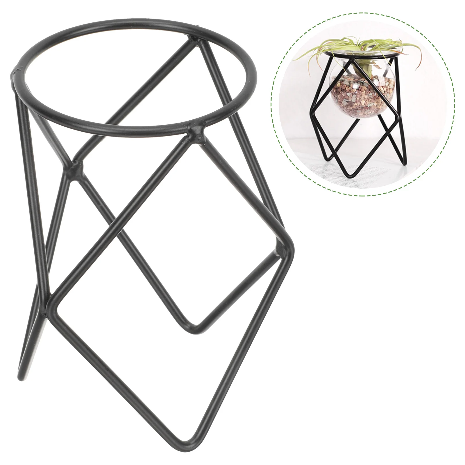 

Metal Crystal Ball Stand Decorations Home Small Iron Glass Vase Display Balls Displaying Base Holder Vases