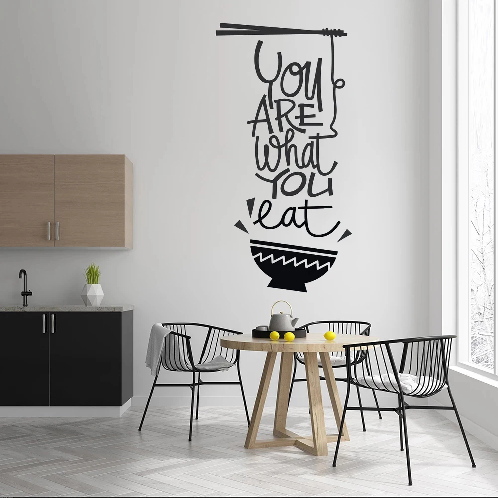 Виниловые наклейки для кухни, ресторана, окна, украшения, фрески, съемные обои HJ2170