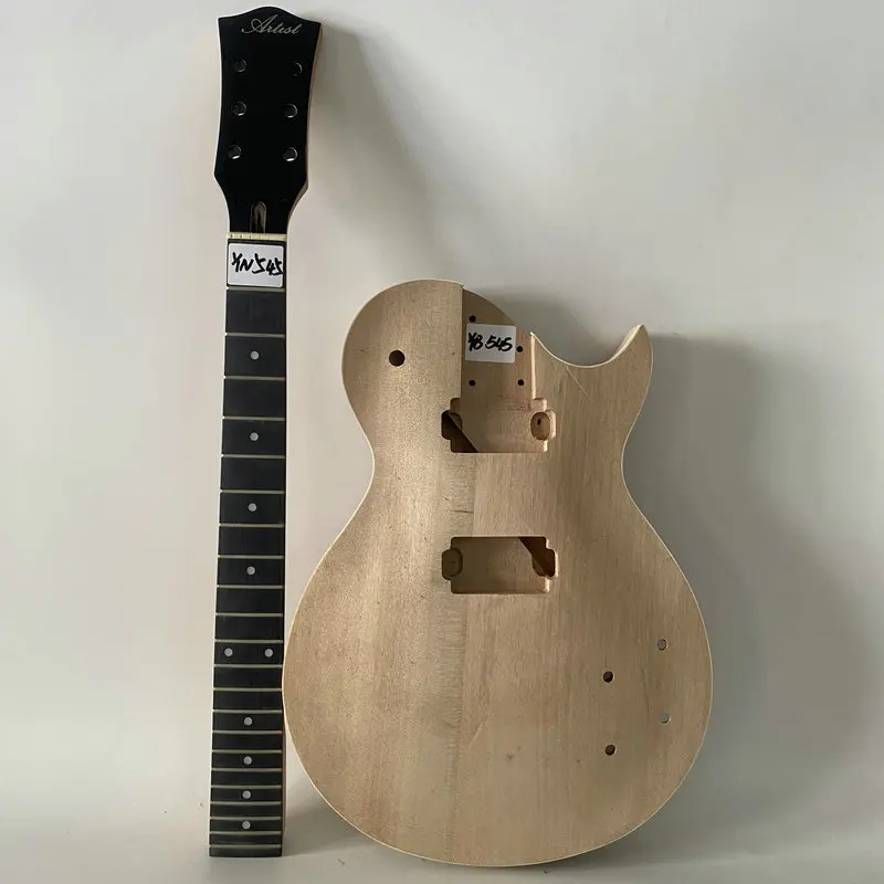 

Набор гитар YB545TN545 LP, комплект для получистовой гитары «сделай сам», шейка с корпусом из твердого красного дерева, без подтёков, для фанатов «сделай сам»