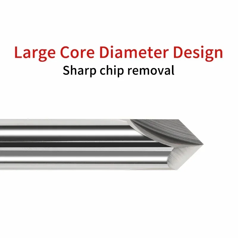 Твердосплавная фреза Chowmaster с фаской 2 канавки для снятия фаски V-образным пазом