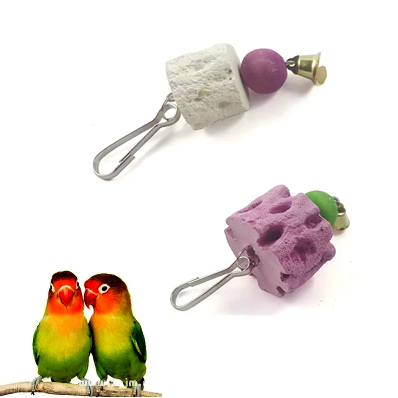 

Новинка 2022, клюв для птиц, кальций, камень с колокольчиком, попугай, минеральный блок, обрезка зубов, жевательные игрушки для кролика, кокати...