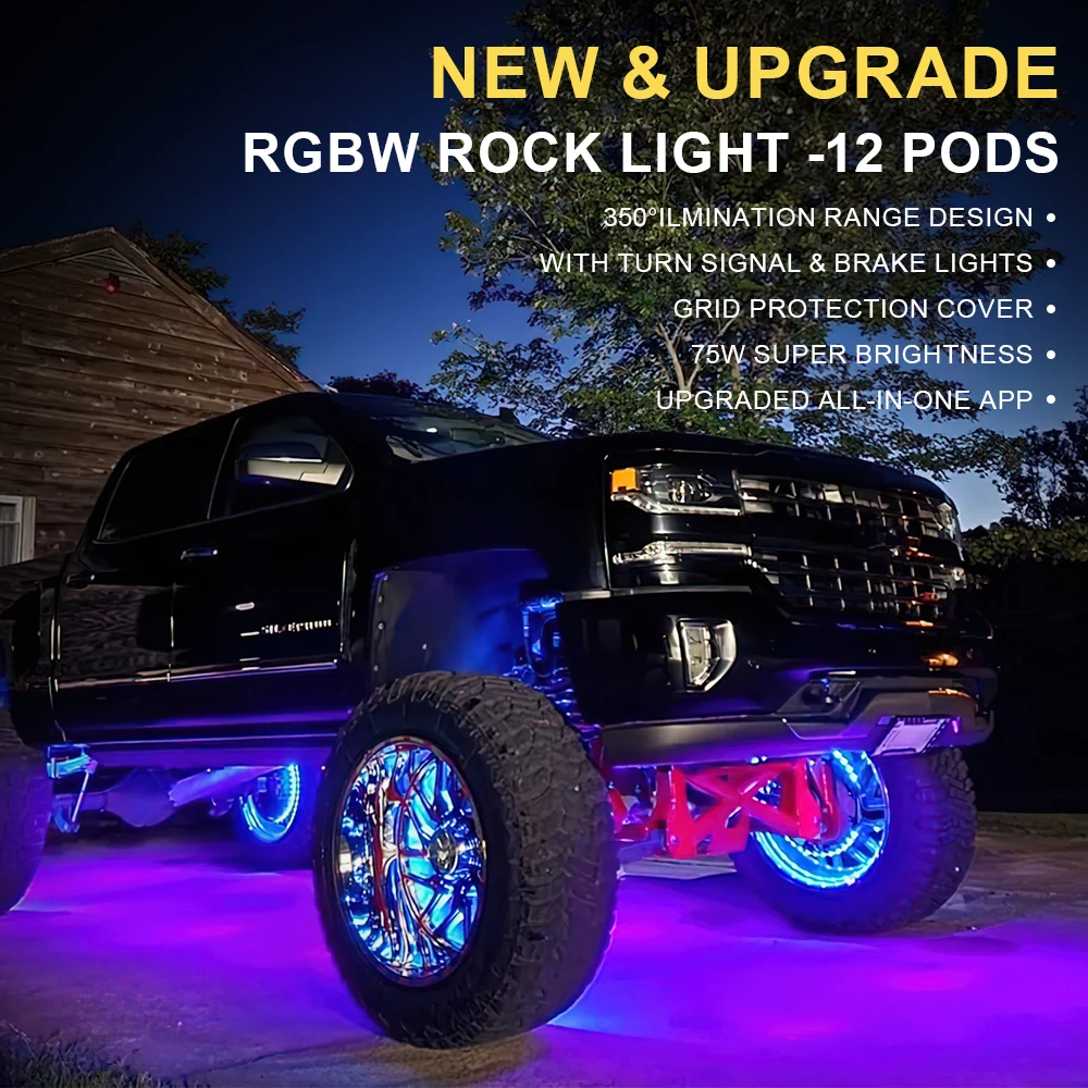 LOYO 8-полосный RGB светодиодный рок-фонарь