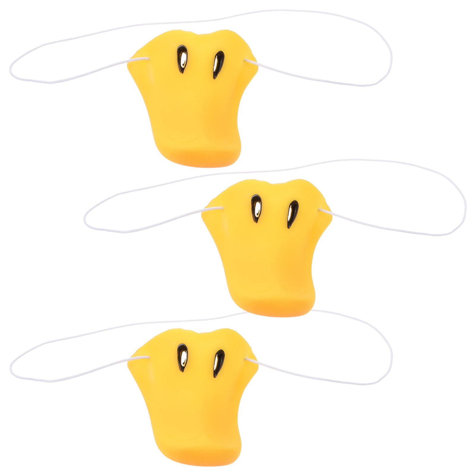 

3 Pcs Duck Nose Roleplay Costume Vinyl Replaceable Noses Apparel Small Prop Carnival Circus Props Performance Cosplay Paper