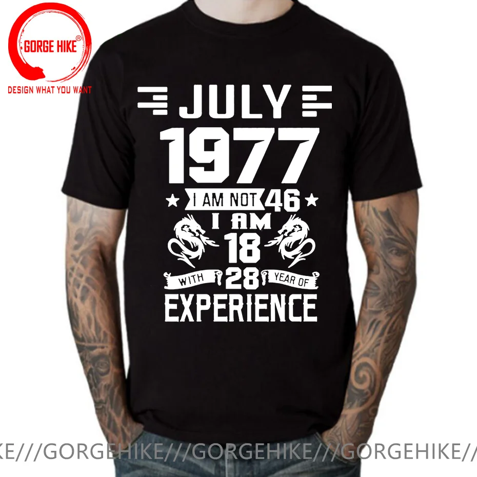 

I'm 18 with 28 Year of Experience Born in 1977 Nov September Oct Dec Jan Feb March April May June July August 46Th Birth T Shirt