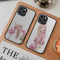 toplbpcs animal flamingo cute phone case hard leather case for iphone 11 12 13 mini pro max 8 7 plus se 2020 x xr xs coque