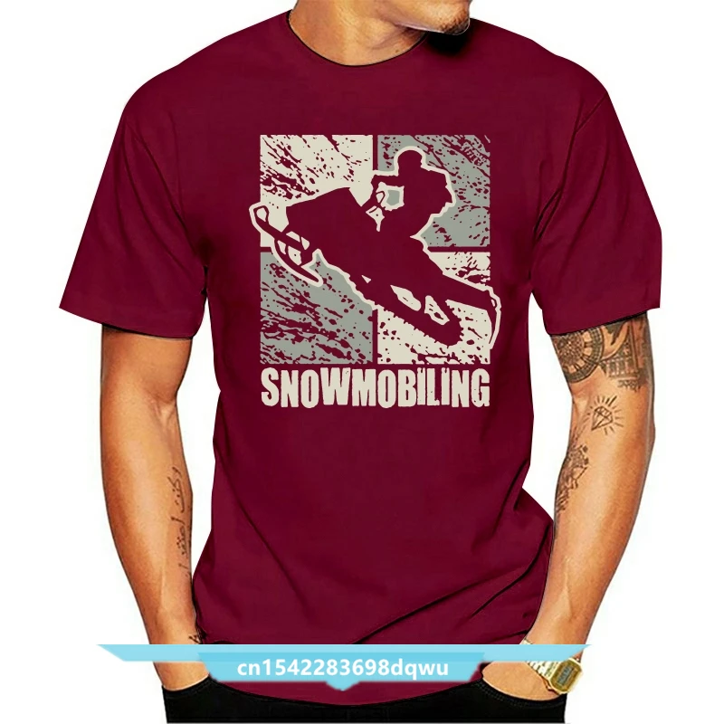 

Новая стильная мужская футболка 2021, футболки с принтом в виде снегохода, райдера, кубизма, Размеры S-XXXL, Оригинальная футболка с принтом