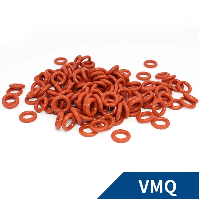 Фото CS2 мм красный VMQ OD5-30 мм толщина силиконовые резиновые уплотнительные кольца уплотнители прокладка шайба термостойкое водонепроницаемое мягкое силиконовое кольцо №4