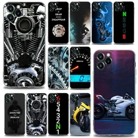 motorcycle life meter gear clear phone case for apple iphone 11 12 13 pro max 7 8 se xr xs max 5 5s 6 6s plus soft silicone case