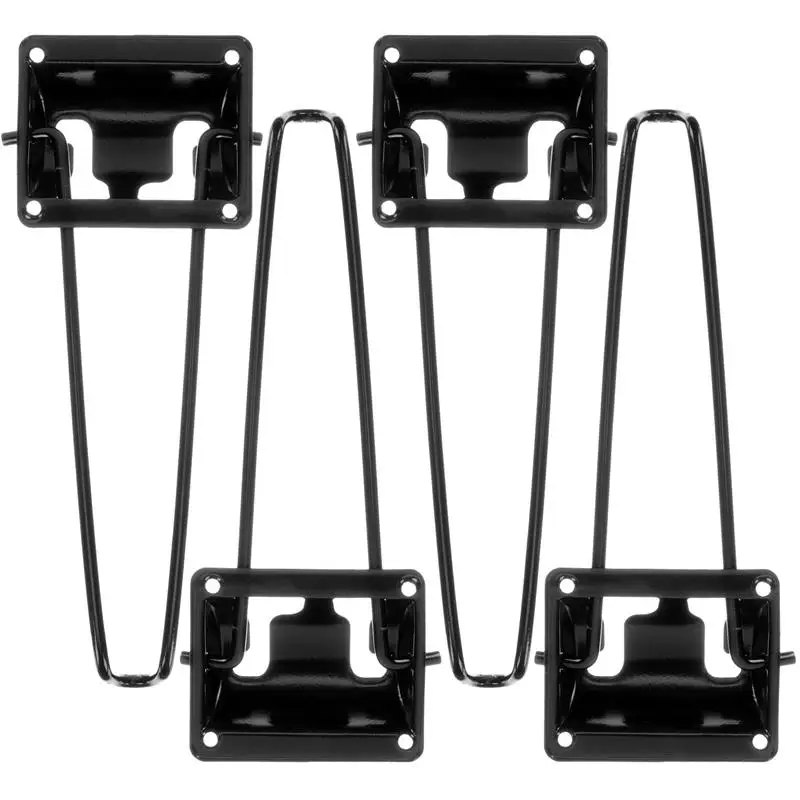 

4Pcs Furniture Table Legs Metal Folding Table Feet Folding Coffee Table Hairpin Legs Replacement Furniture Legs 21x7.3x1.7cm