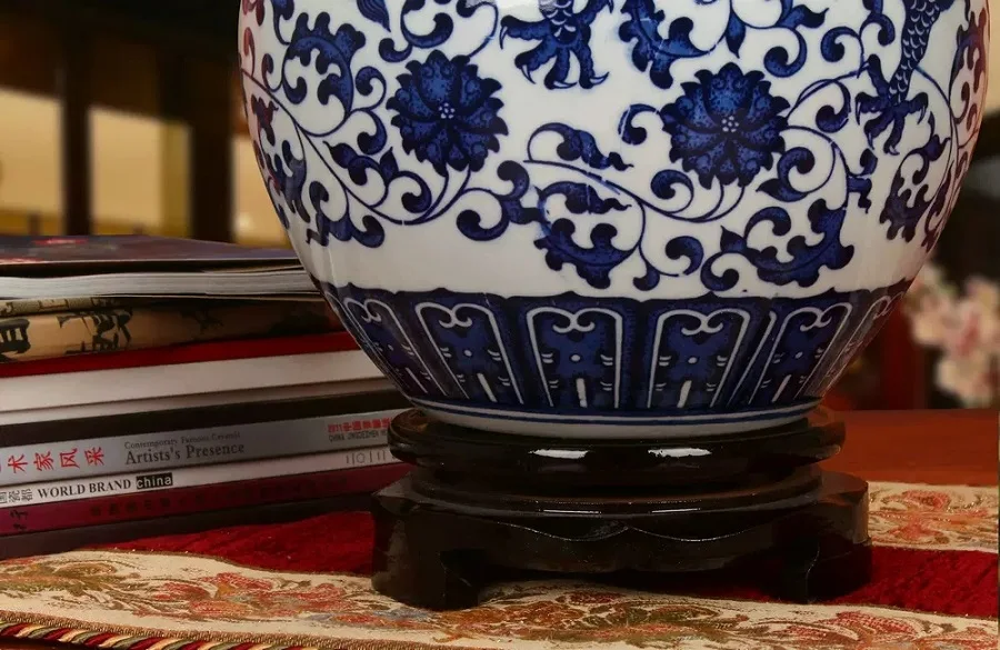 Jingdezhen ceramic home decoration ornaments decorative crafts blue and white porcelain vases 6