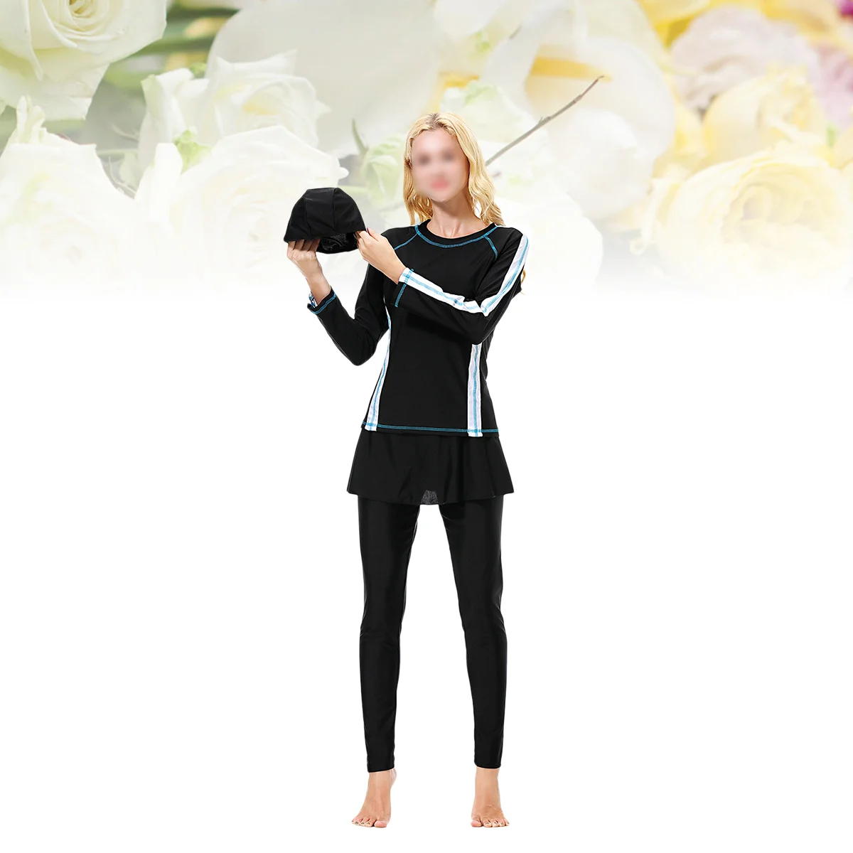 Athletic Swimsuits Women Womens Rash Guard Women Swimsuit Traditional Swimming Beachwear Womens Swim Shirt Swim Coat Pants Kit