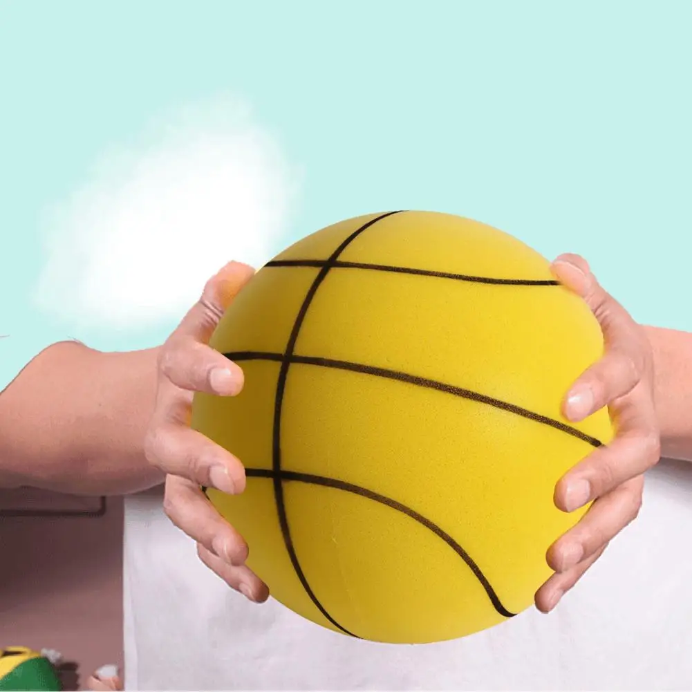 

Children Silent Basketball Lightweight Kids Bouncy Basketball Micro Holes Baby Silent Basketball Ball Toy Indoor Toy