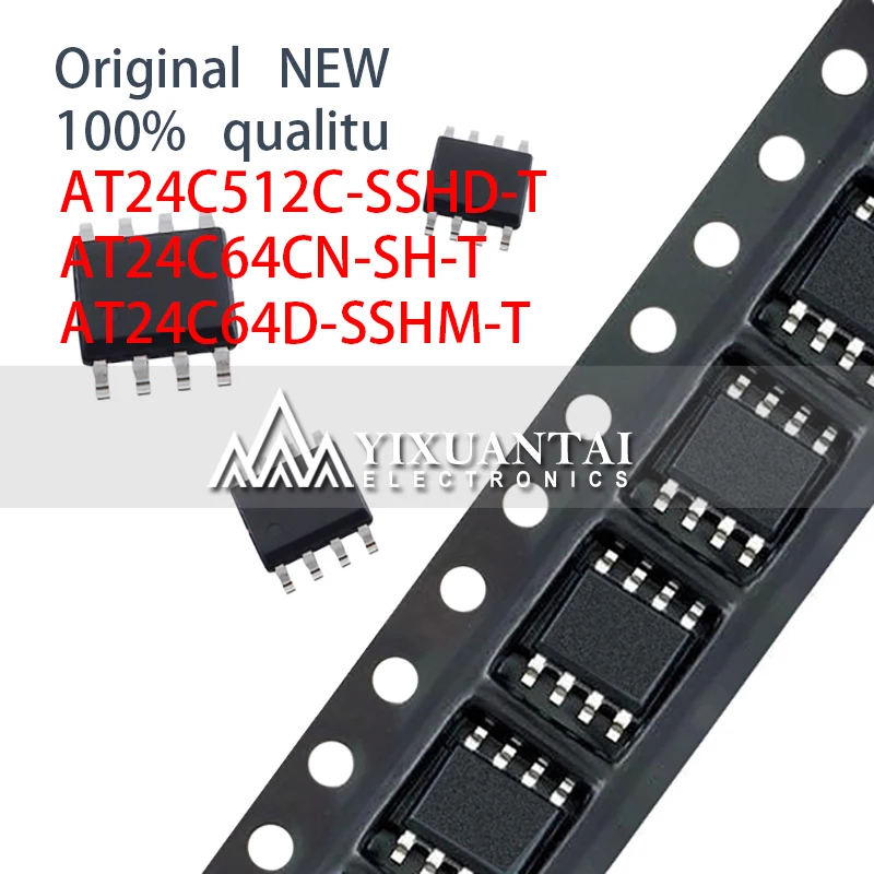 

10pcs 100% NEW SOP8 SMD AT24C512C-SSHD-T AT24C64CN-SH-T AT24C64D-SSHM-T AT24C512C AT24C64C AT24C64 AT24C512 AT24C64 24C512 24C64