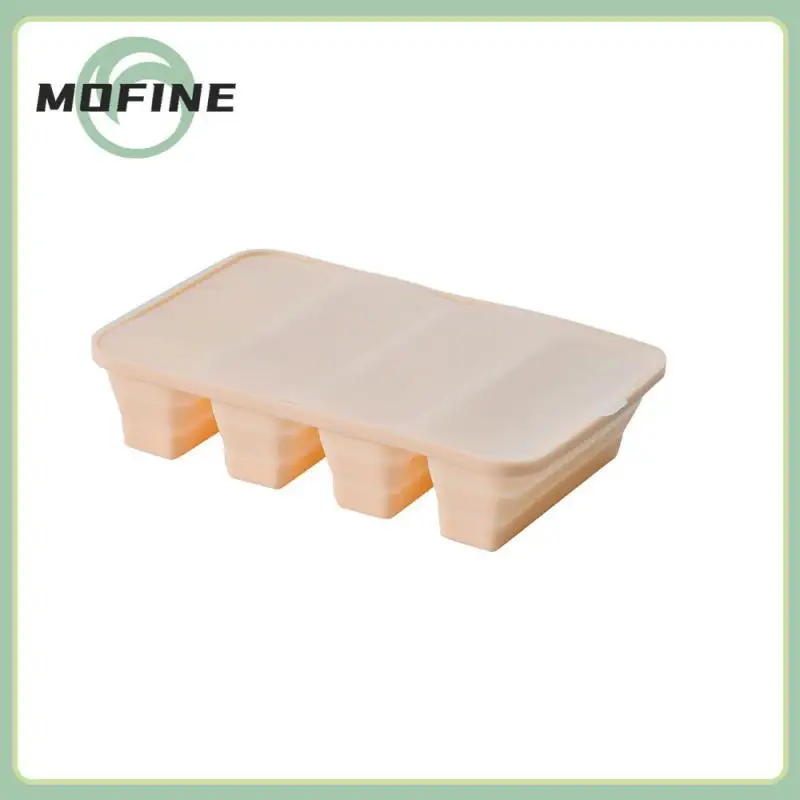 

Homemade Ice Maker Rectangular Pink/yellow/green/blue Ice Mold Hexagonal With Cover Ice Tray Homemade Tools Foldable Ice Lattice