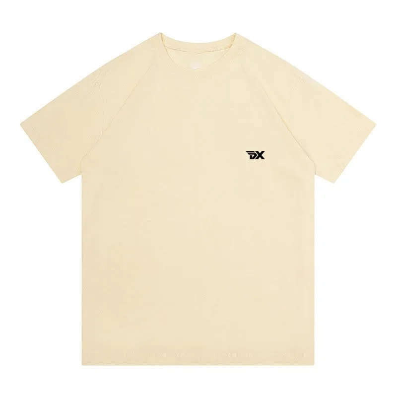 Men's and Women's 100% Cotton Golf T-shirt Leisure Sports Summer Polo Neck Short Sleeve Top Golf Clothing