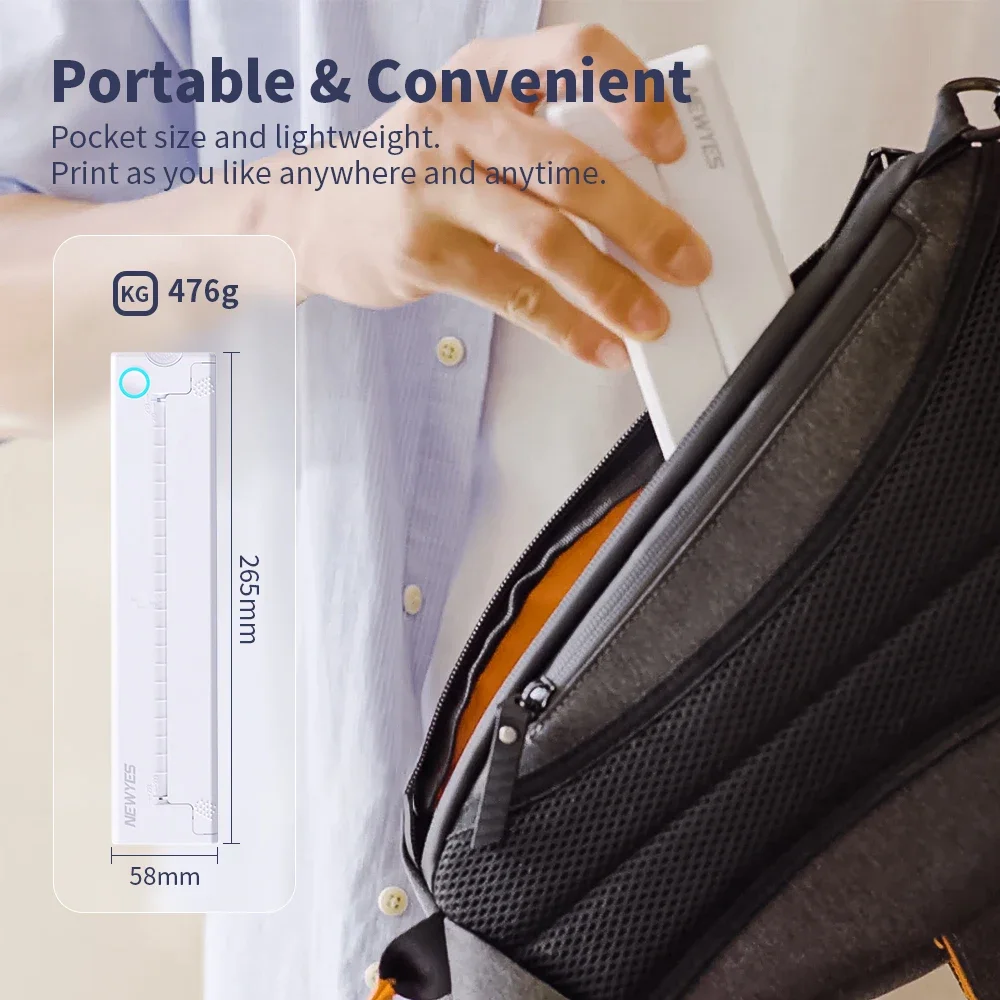 NEWYES 8-дюймовый телефон без чернил Портативный мини-беспроводной мобильный