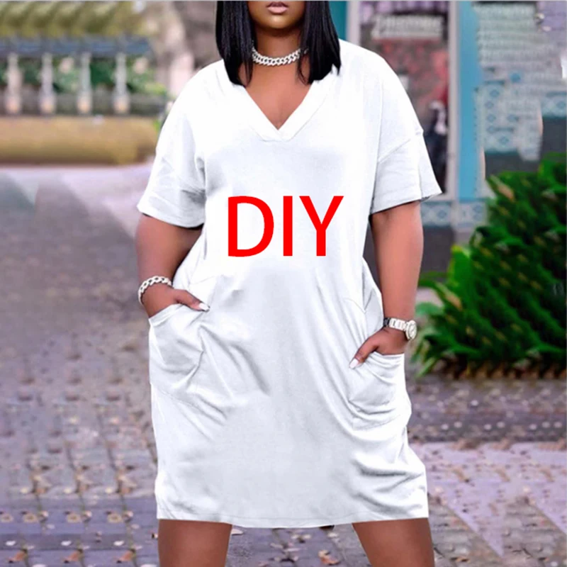 Летнее платье с 3D принтом сделай сам модные женские платья коротким рукавом