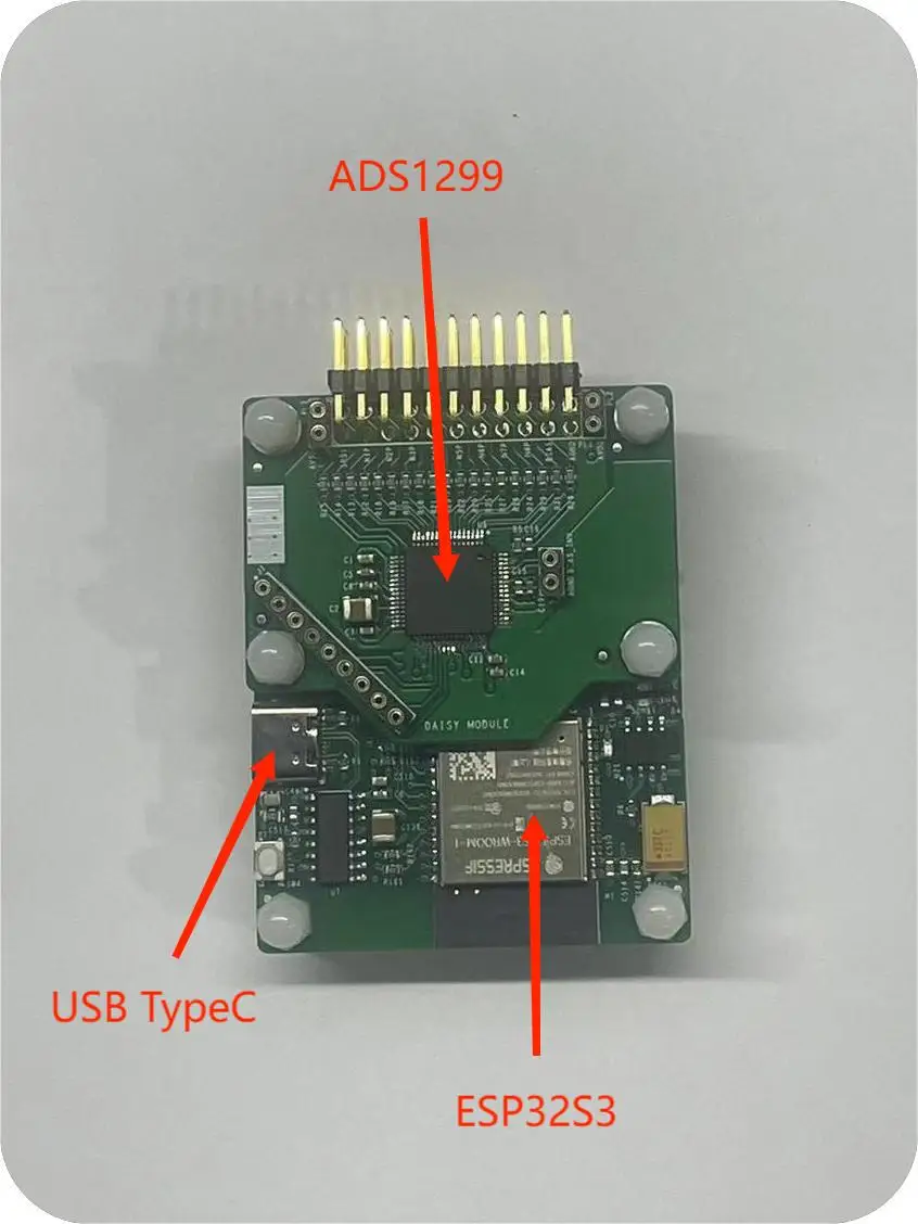 Модуль сбора эг ADS1299 8 16 каналов WiFi + USB Проводная версия EEG BCI