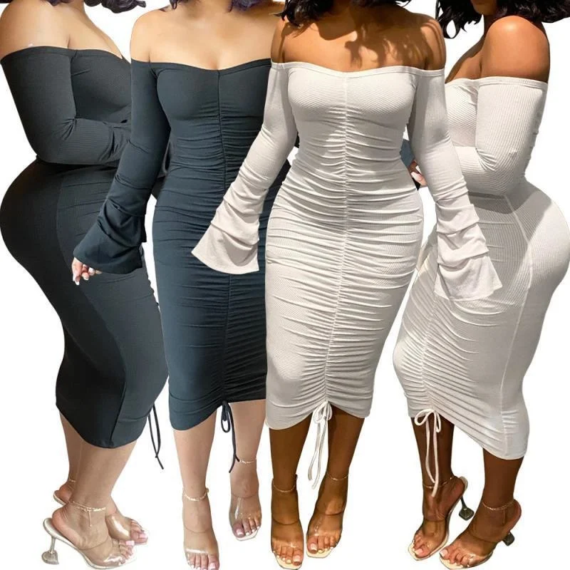 Новинка 2021 года пикантное женское платье в европейском и американском стиле с