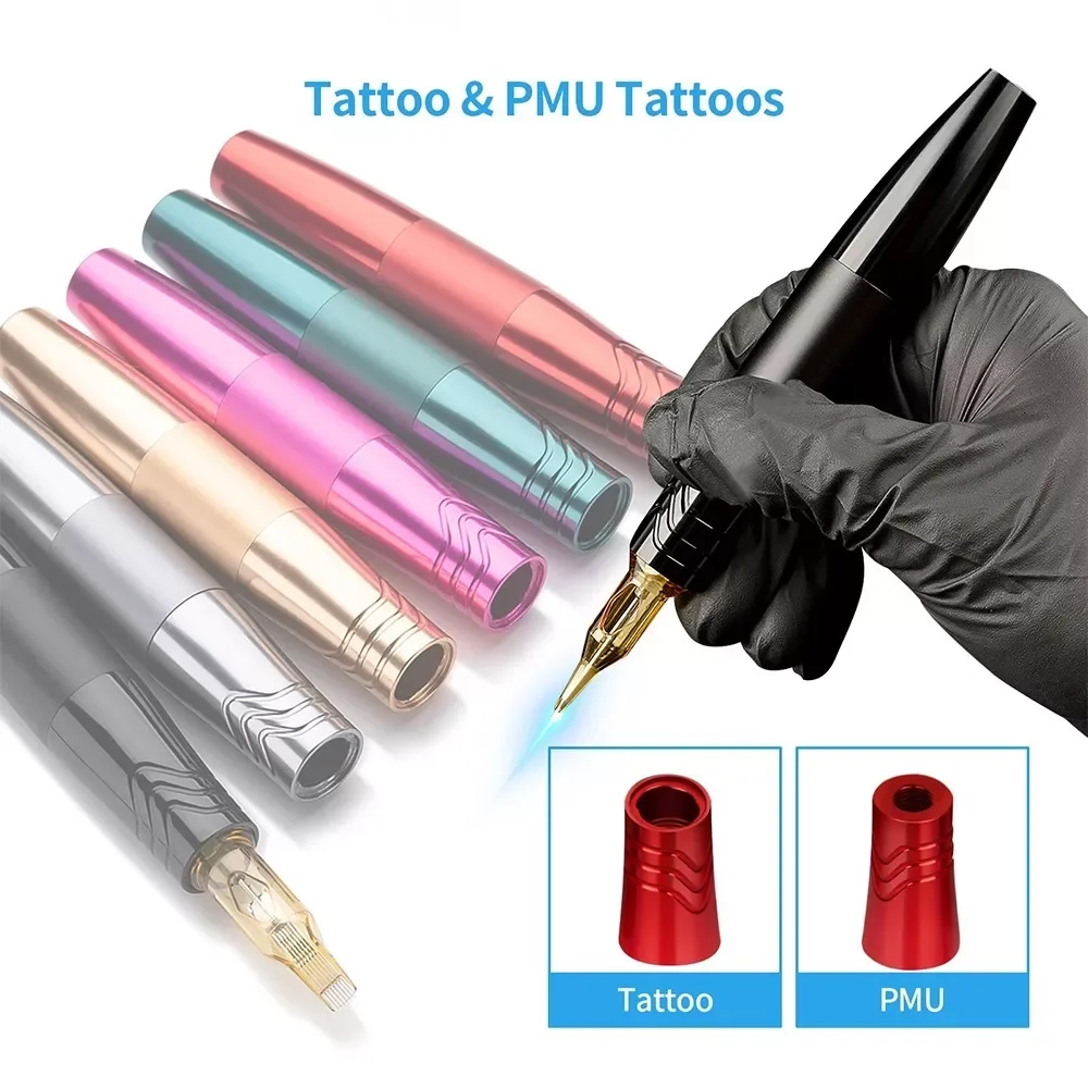 

NEW2023 12000RPM Double Head Tattoo Pen Coreless Permanent Makeup Machine Pen for Body Tattoo Eyebrows Eyeliner