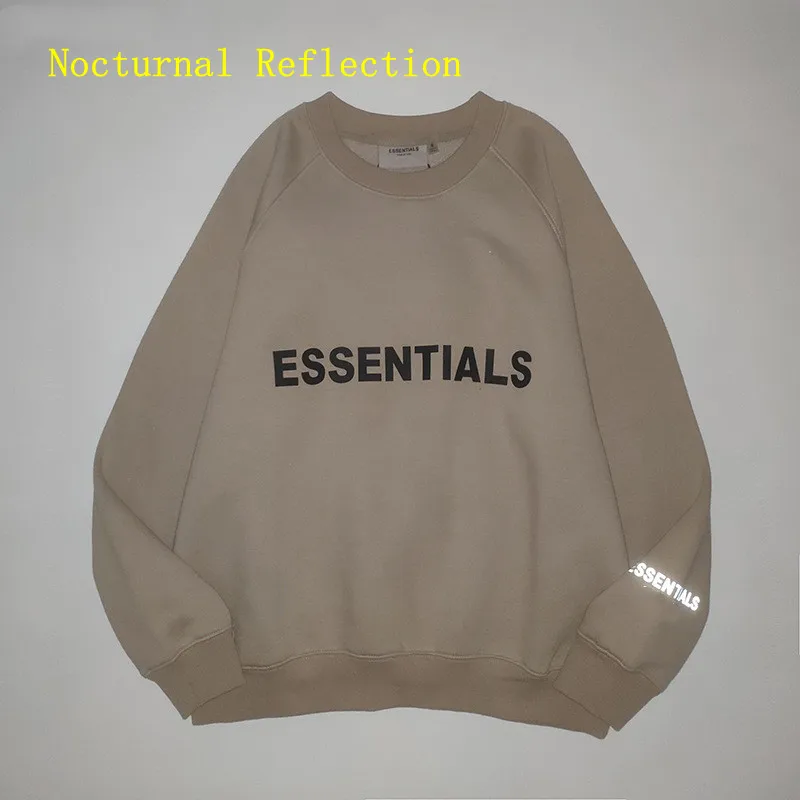 

Базовая Мужская Светоотражающая толстовка с буквенным принтом, пуловер унисекс с круглым вырезом, Повседневная хлопковая Толстовка для мужчин и женщин