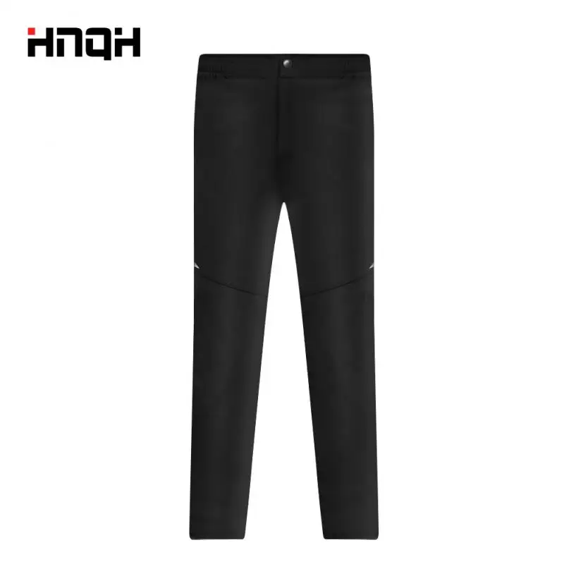 

Wicking Cycling Pants Polyester With Reflective Logo Women Outdoor Trousers Stretchy Climbing Trousers Sports Equipment Men