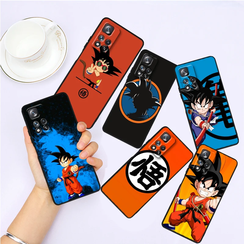 

Anime D-Dragon Ball Z Son Goku For Xiaomi Redmi Note 12R 12 12S Turbo 11 11T 11S 10 10S 9 8 Pro Plus 5G Black Phone Case