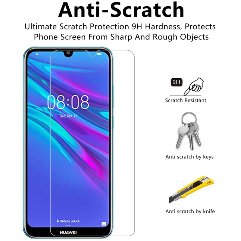 Защита экрана из закаленного стекла для huawei y5 y6 y7 pro y9 prime 2019 чехол huawey huawe y 5 6 7 9 5y 6y