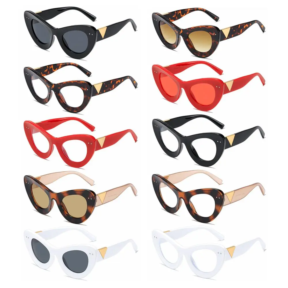 

Солнцезащитные очки UV400 для мужчин и женщин, брендовые дизайнерские очки кошачий глаз, большие, летние