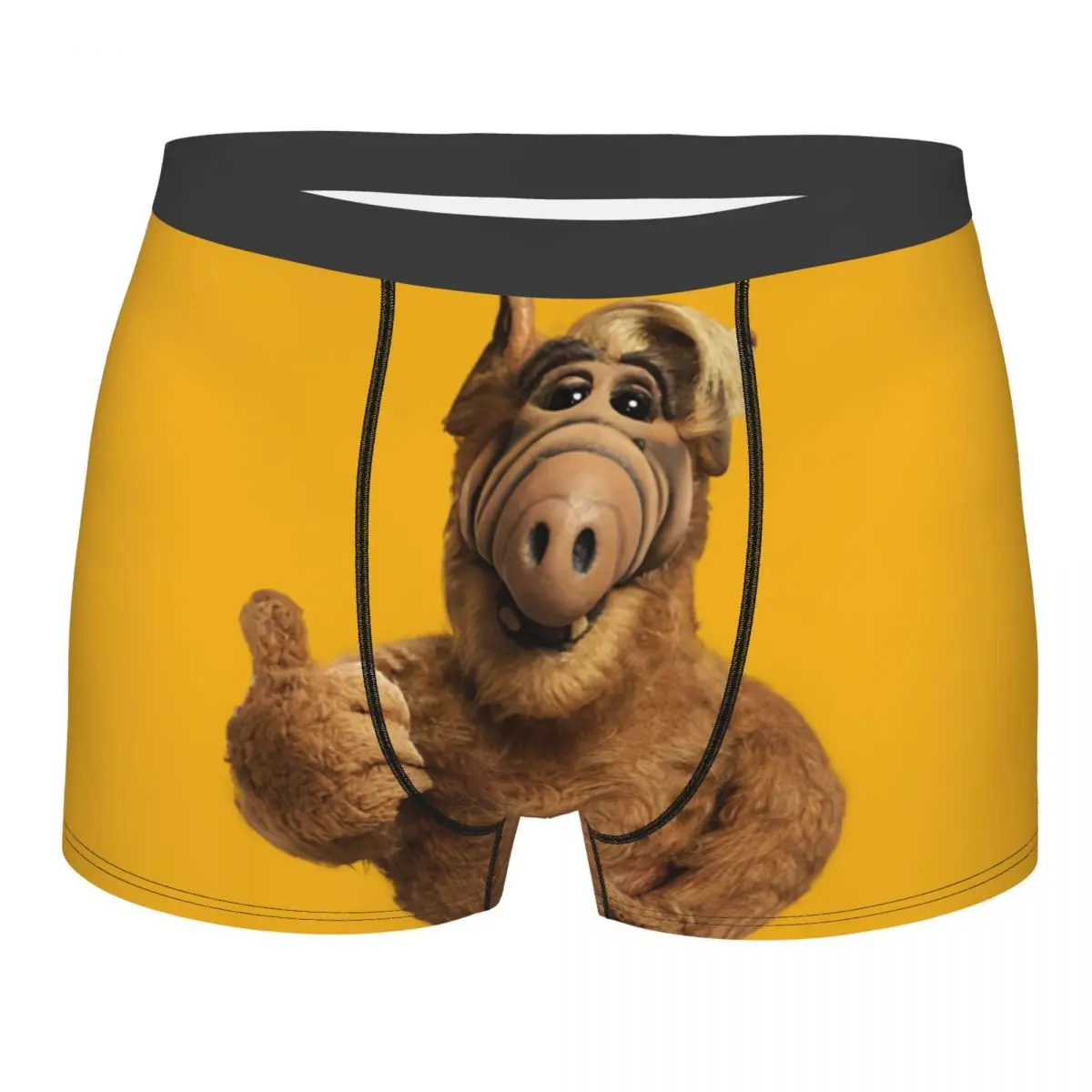 

Мужские модные трусы Alien Life Form Alf большие пальцы вверх нижнее белье Боксеры Трусы мужские мягкие шорты трусы