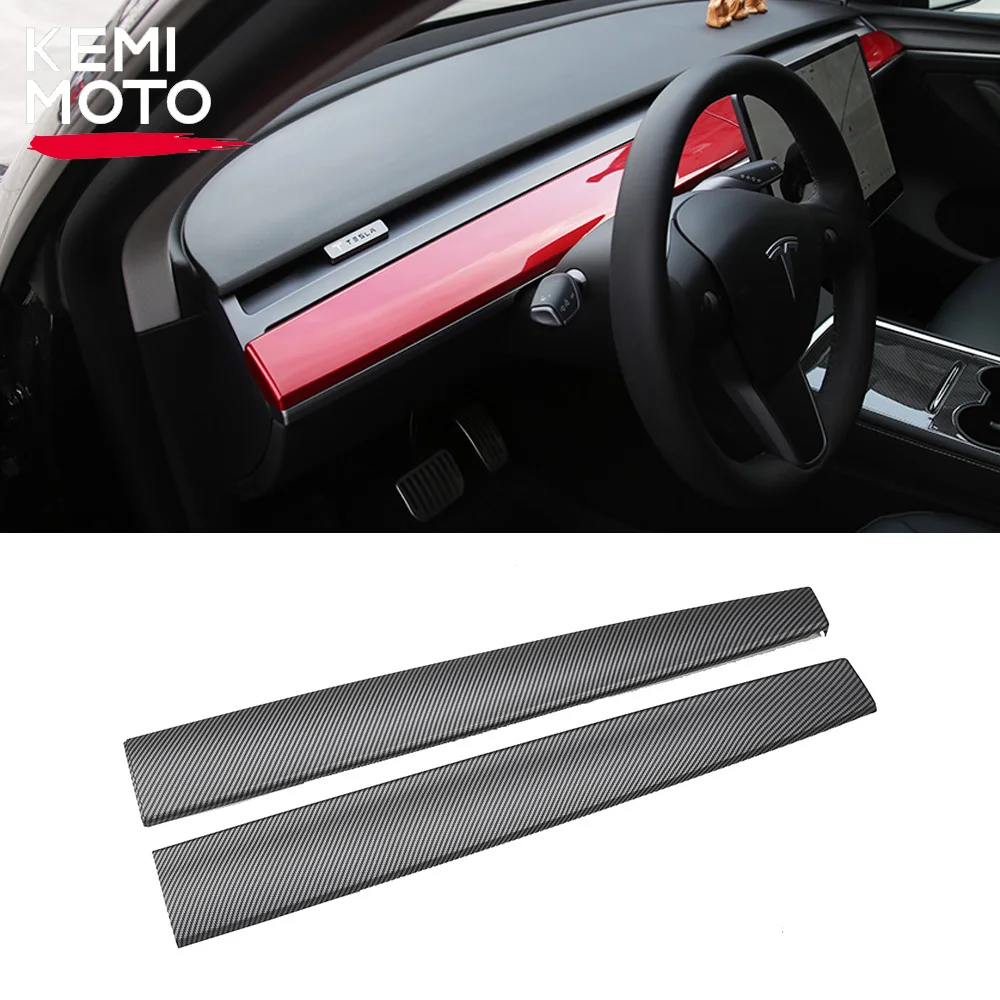 

Center Console Dashboard Panel Cover Trim For Tesla Model 3 Y 2021-2023 Central Covers Replacement Auto Interior Accessories