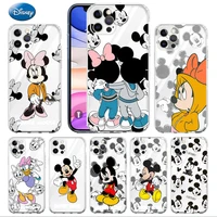 mickey mouse cartoon case for apple iphone 13 pro 12 mini 11 pro xr x xs max 7 7s 8 plus 6 6s soft transparent phone coque capas
