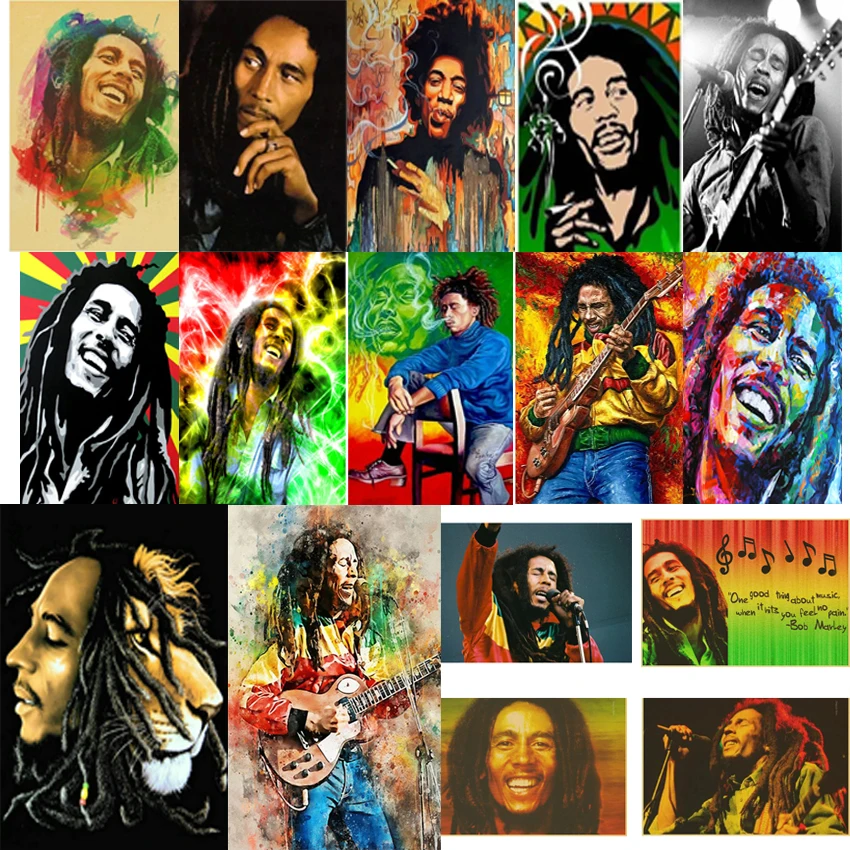 

Art Famous Singer Bob Marley Full Diamond Painting Mosaic Cross Stitch Embroidery Decoration Best Gift Drill Beads Accessories