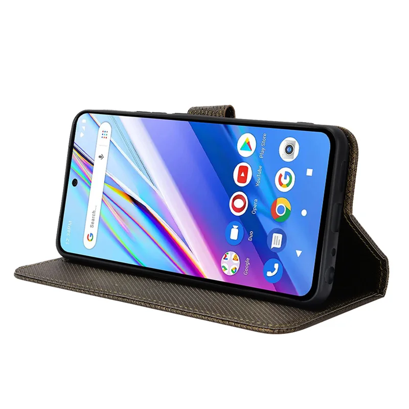 Чехол для BLU G91 Pro V2156A Роскошный чехол-книжка из искусственной кожи с отделениями