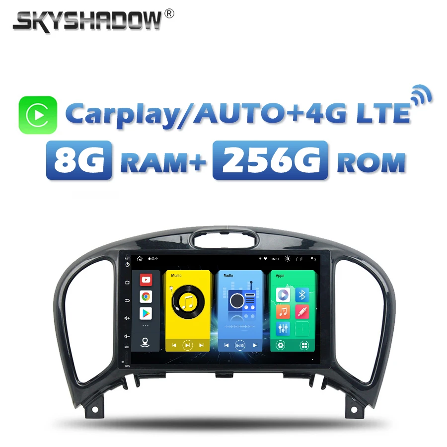 720P 4G SIM Автомобильный DVD-плеер DSP Carplay Android 13.0 8G + 256G IPS GPS карта RDS Радио Wi-Fi Bluetooth Для