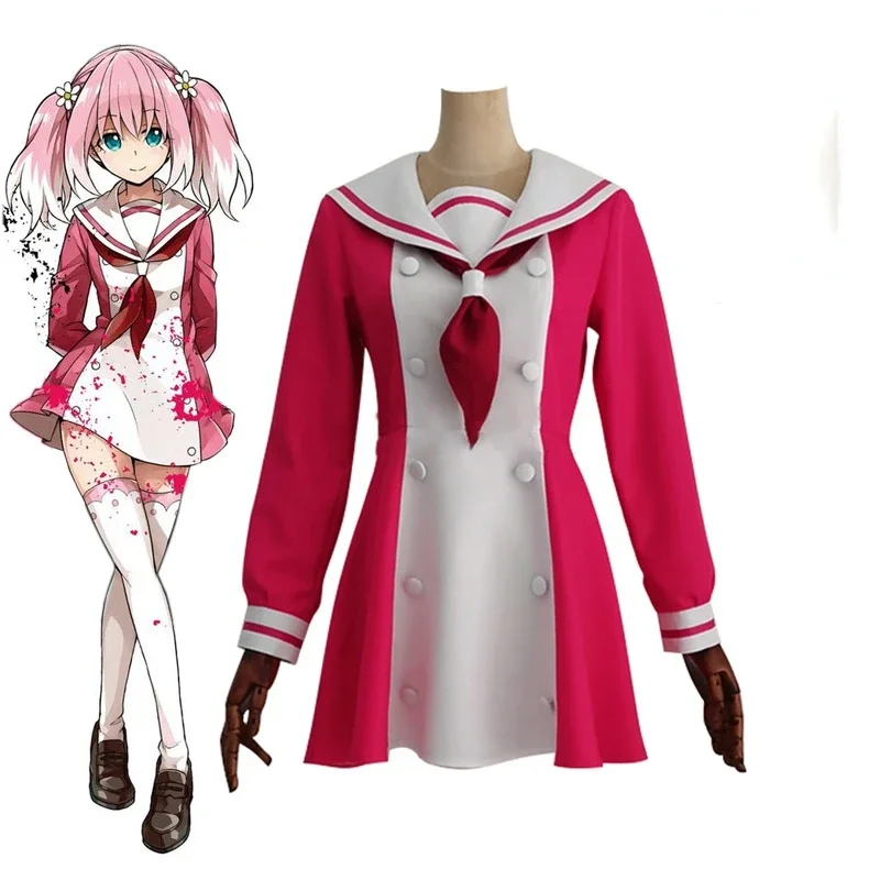 Аниме Munou No Nana Hiiragi костюмы для косплея галстук-бабочка головные уборы носки