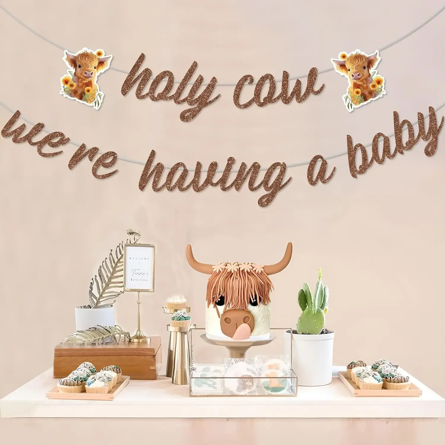 Баннер Highland Cow святая корова у нас есть украшения для детей ферма крупного