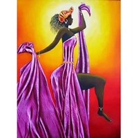 5d diamond painting purple skirt african woman full drill by number kits diy diamond set arts craft decorations
