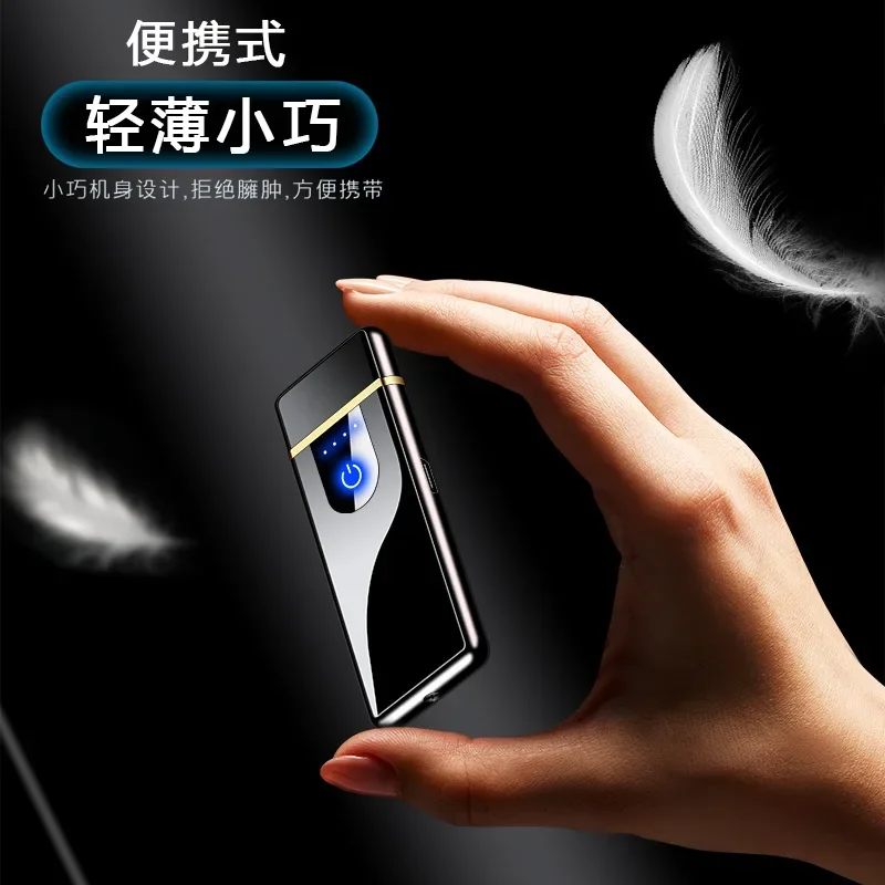 USB перезаряжаемые электрические ветрозащитные зажигалки металлическая