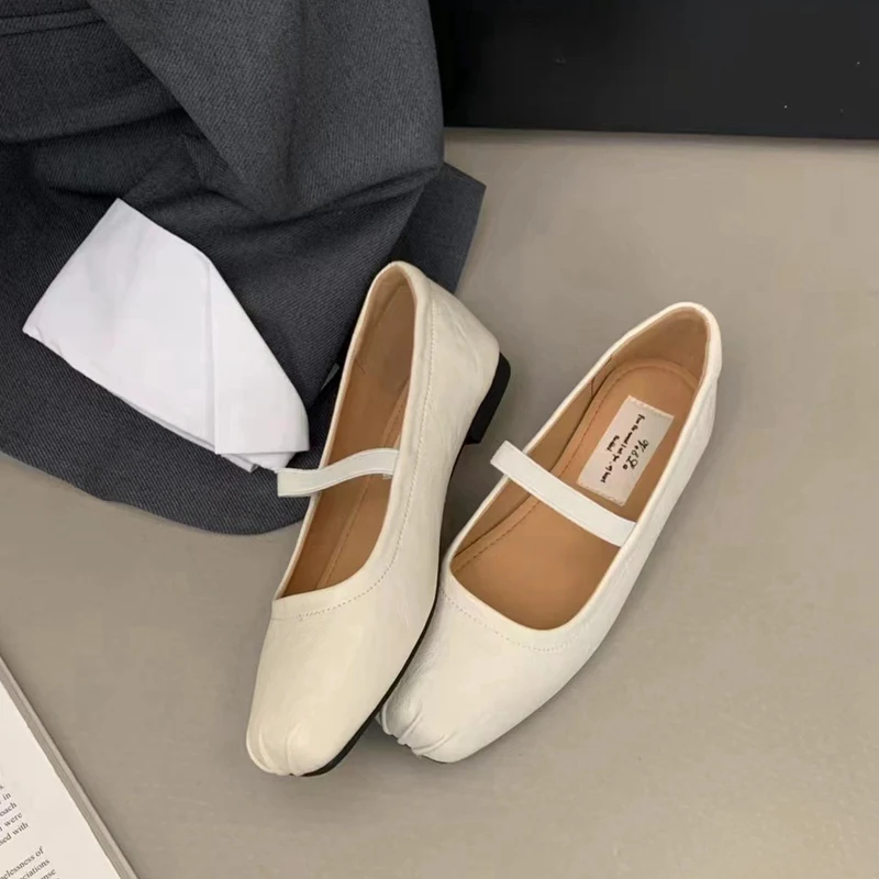 Балетки женские на плоской подошве винтажные милые Мокасины брендовые Мягкие