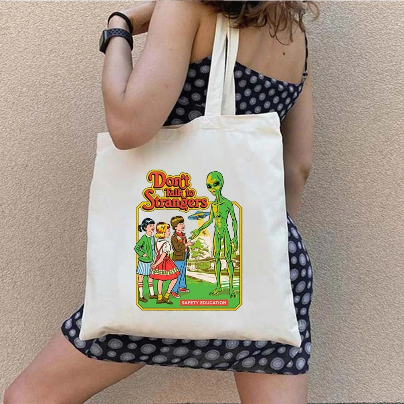 Сумка-тоут на плечо с рисунком Тима Бёртона