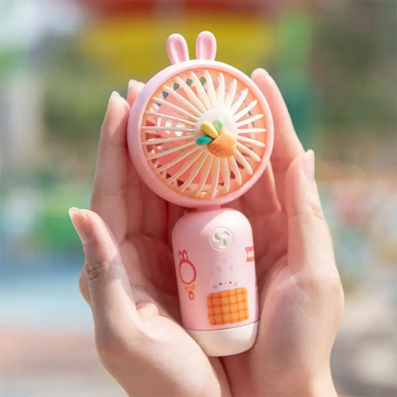 

USB Mini Fan Handheld Portable Cooling Fans Silent Charging Fans DIY Sticker Outdoor Fan Air Cooler Travel Pocket Hand Fans