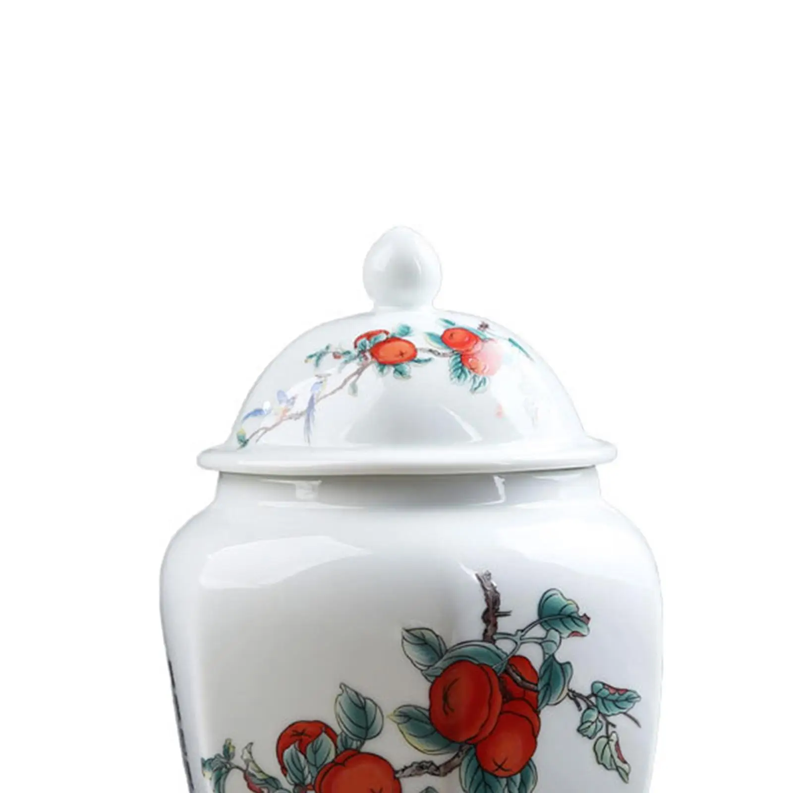 Chinese Style Porcelain Ginger Jar Loose Tea Storage Jar Glazed Flower Vase with images - 6