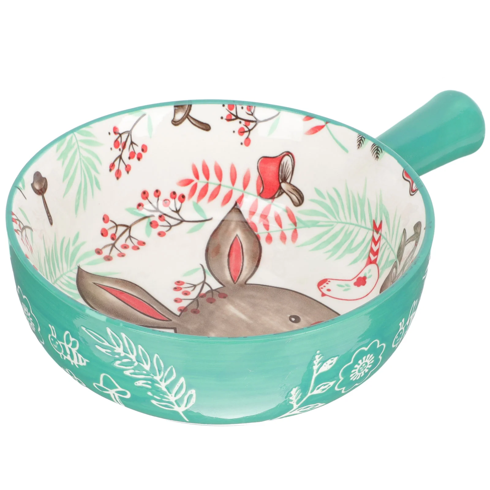 

Bowl Soup Ceramic Pan Baking Salad Porcelain Bowls Rabbit Bunny Dishes Handle Brownie Noodle All Dish Serving Rice Japan Ramen