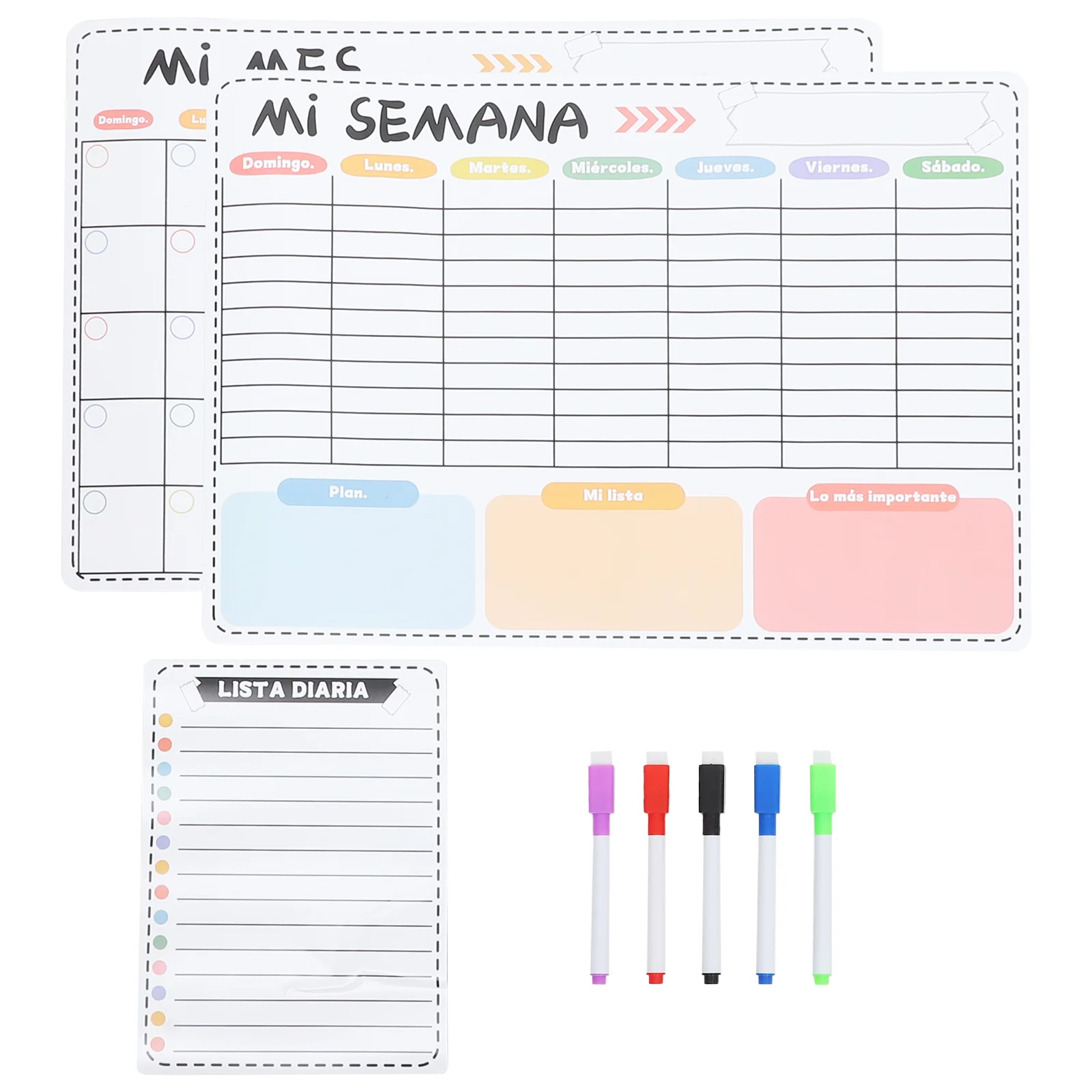 

List Planning Whiteboard Magnetic Schedule Fridge Whiteboards Note-taking Writing Board Notes Sticker