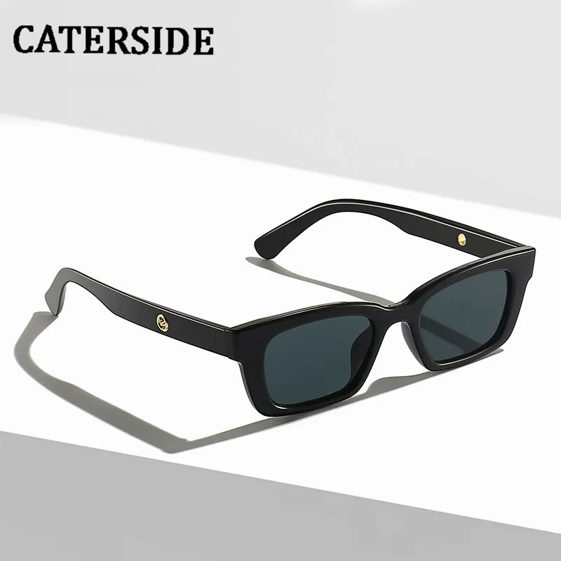 CATERSIDE модные маленькие квадратные солнцезащитные очки для женщин и мужчин