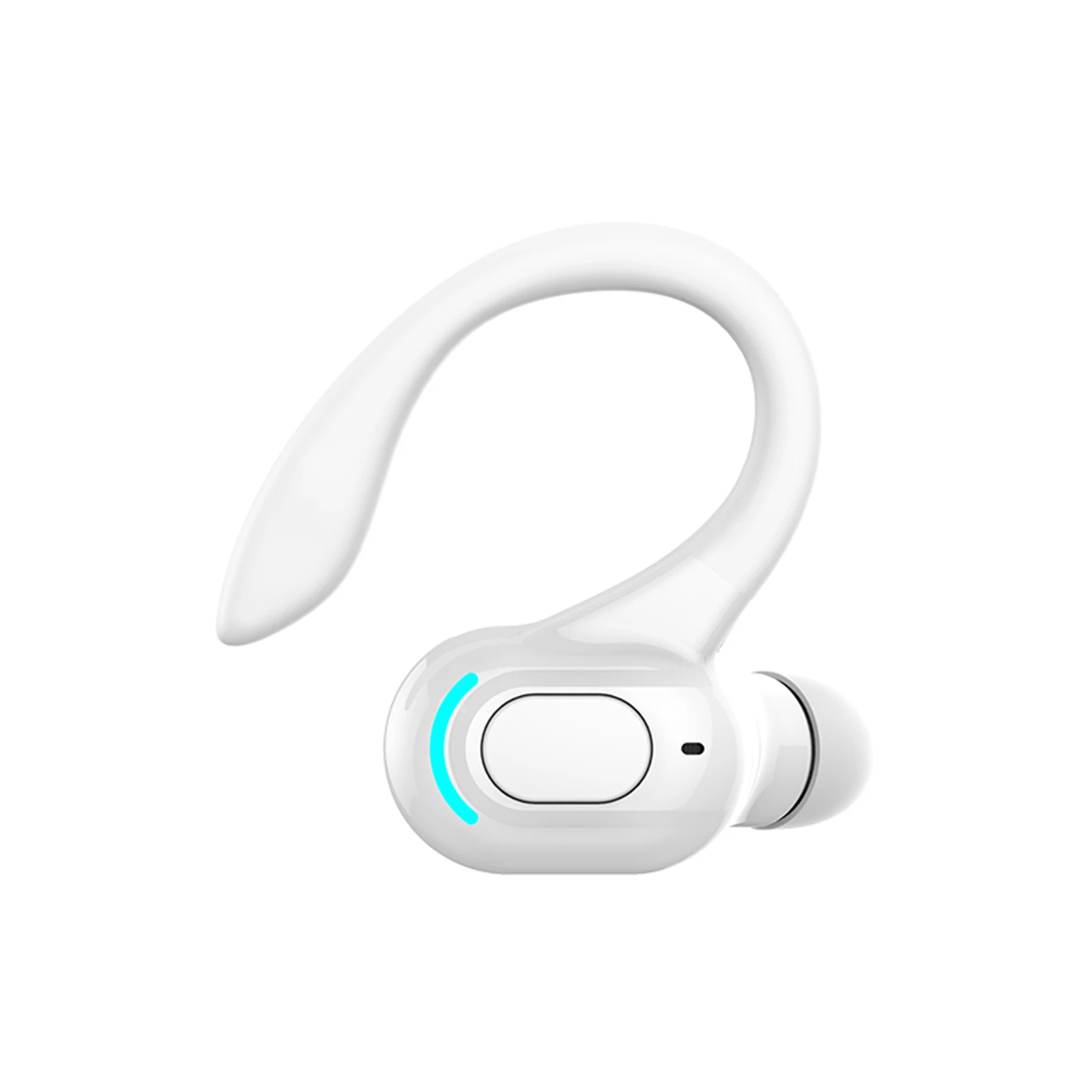

Wireless Headphone Blue-tooth-compatible 5.2 Single Ear Hook Business Earphones Subwoofer Waterproof Earbuds Headsets With Mic