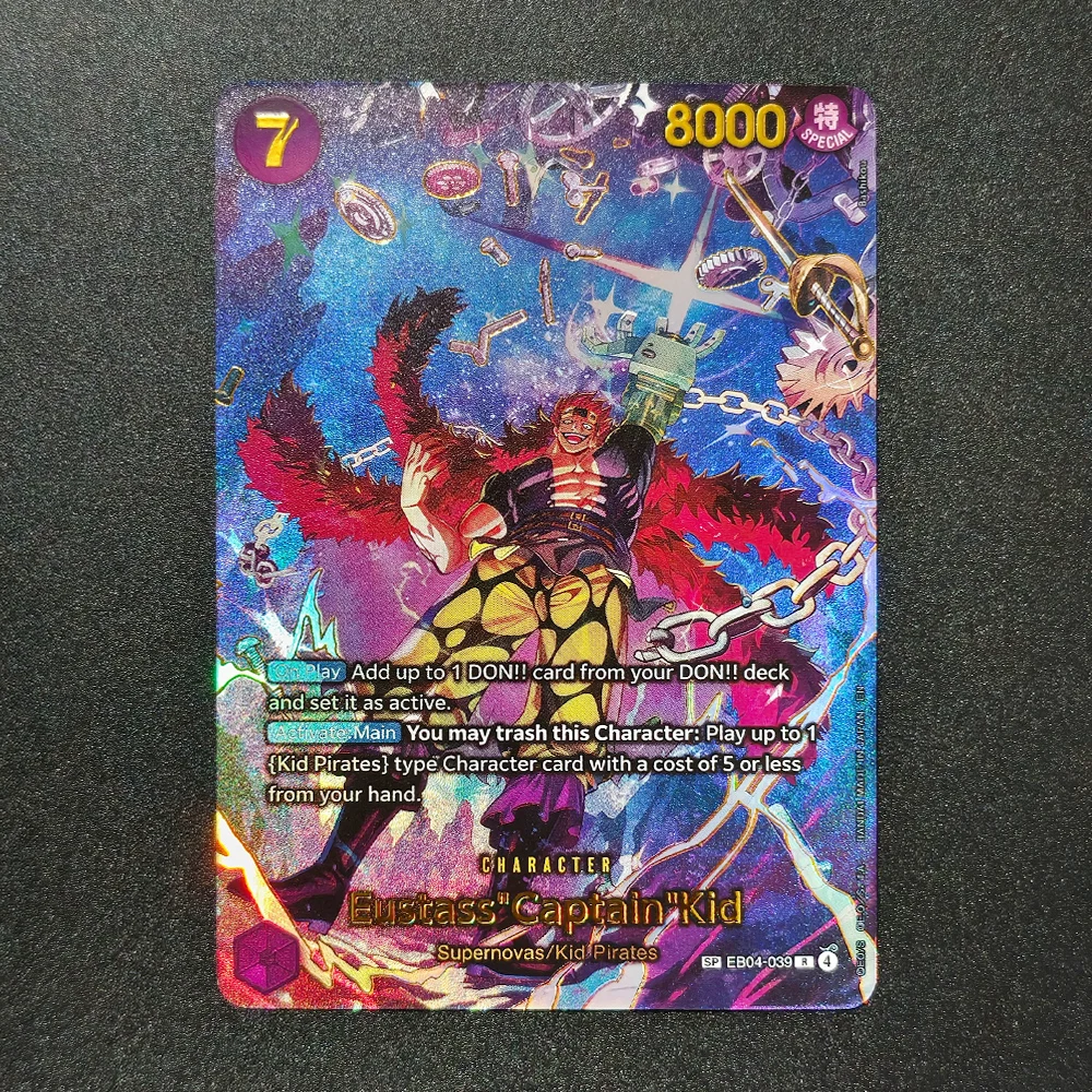 Фото Коллекционные аниме-карты Proxy ONE PIECE SP Card EB04: Смокер, Ташиги, Сабо, Зевс, Зоро, Капитан Эдвард, Виви. Английская версия TCG. №4