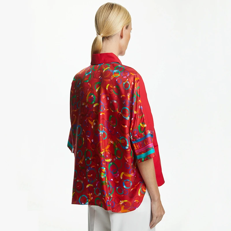 Женские рубашки повседневная женская блузка винтажные свободные модные